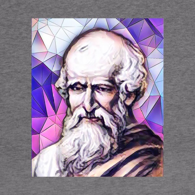 Archimedes Pink Portrait | Archimedes Artwork 8 by JustLit